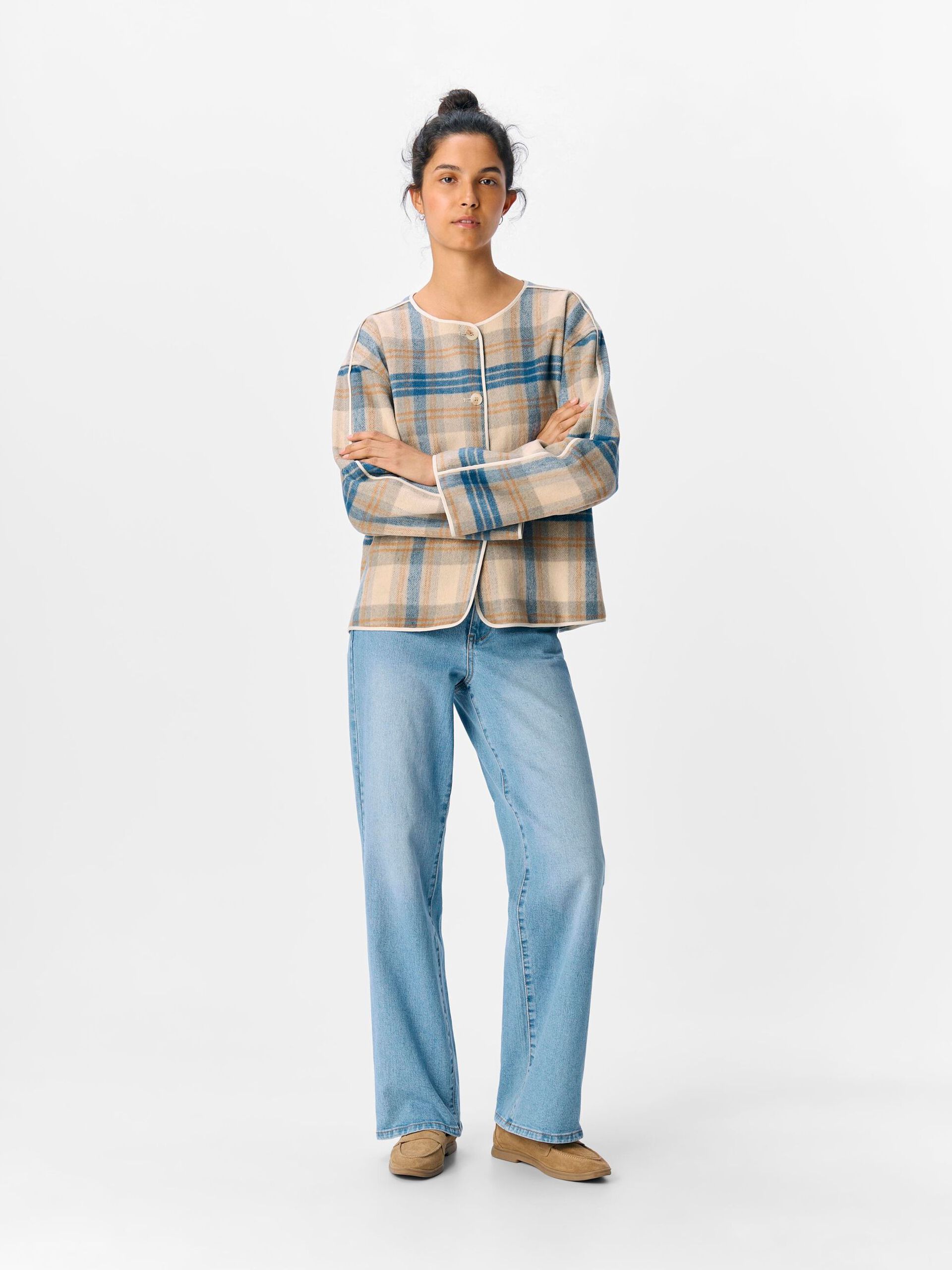 Carousel image - CHECKED JACKET, Sandshell | 4