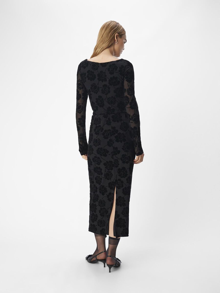 OBJECT VELVET MIDI SKIRT, Black, highres - 23045472_Black_004.jpg