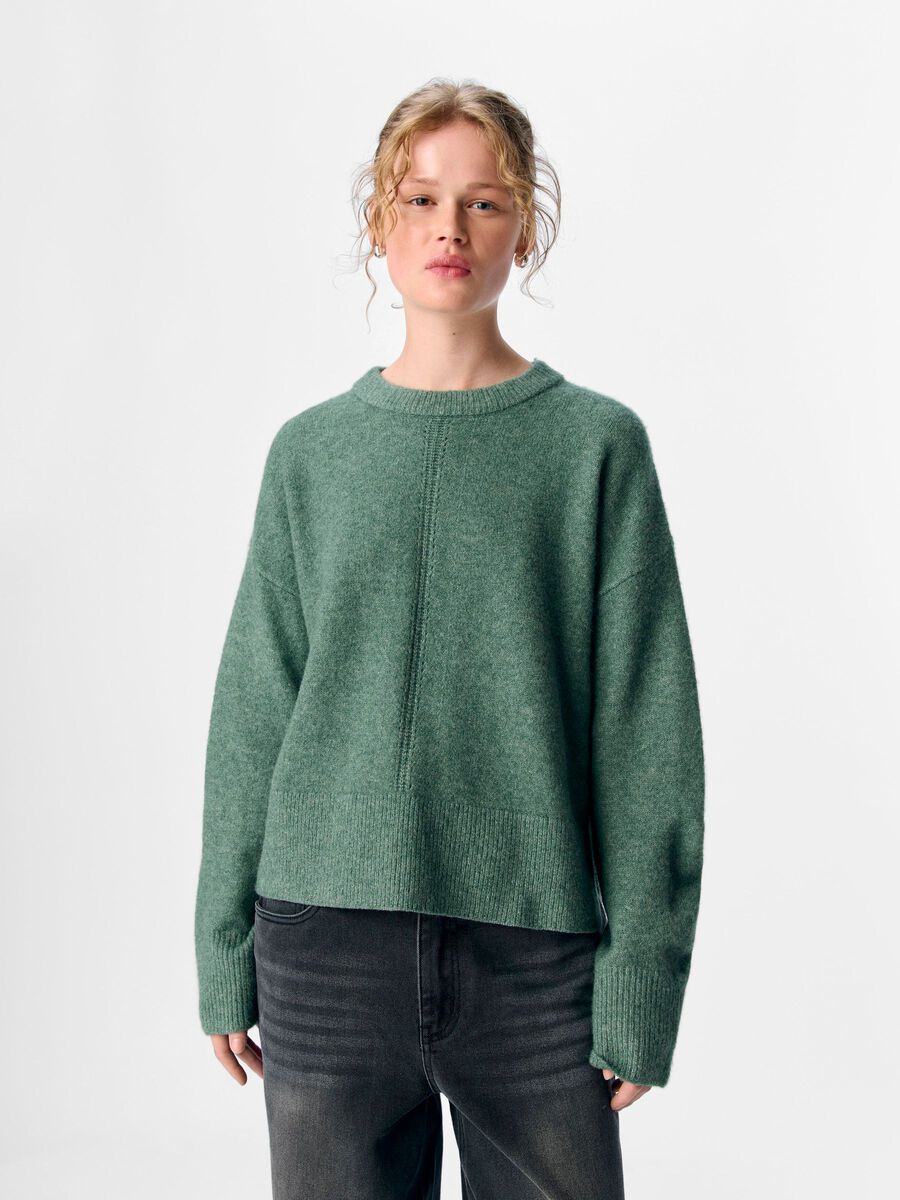 Carousel image - KNITTED PULLOVER, Laurel Wreath | 2