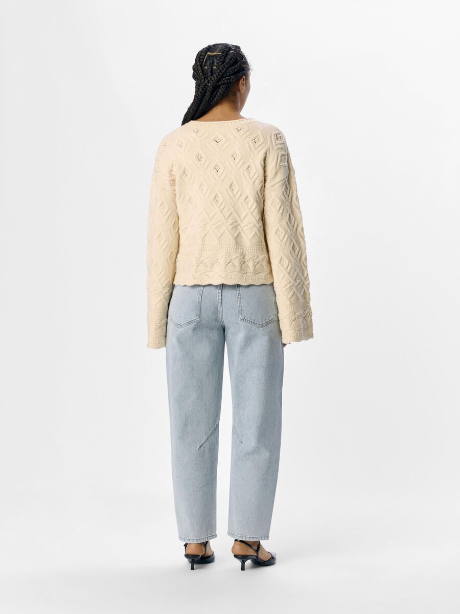 OBJECT CHUNKY KNITTED PULLOVER, Sandshell, highres - 23046052_Sandshell_1168073_004.jpg