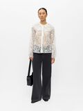 Product image thumbnail - O-NECK LACE BLOUSE, Cloud Dancer | 4