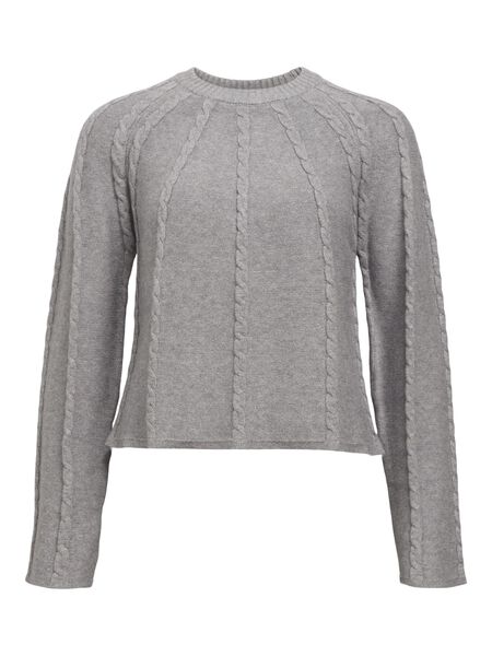 OBJECT LONG SLEEVED PULLOVER, Light Grey Melange, highres - 23046539_LightGreyMelange_001.jpg