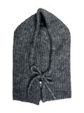 Product image thumbnail - RIBBED BALACLAVA, Medium Grey Melange | 1
