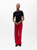 Product image thumbnail - LINEN WIDE-LEG TROUSERS, Poinsettia | 4