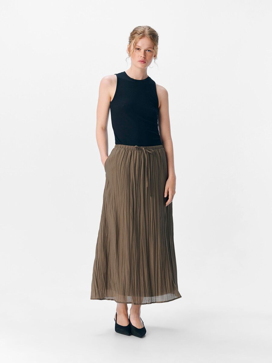 OBJECT PLEATED MIDI SKIRT, Morel, highres - 23046848_Morel_005.jpg