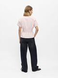 Product image thumbnail - SMOCKED PEPLUM TOP, Pale Lilac | 3