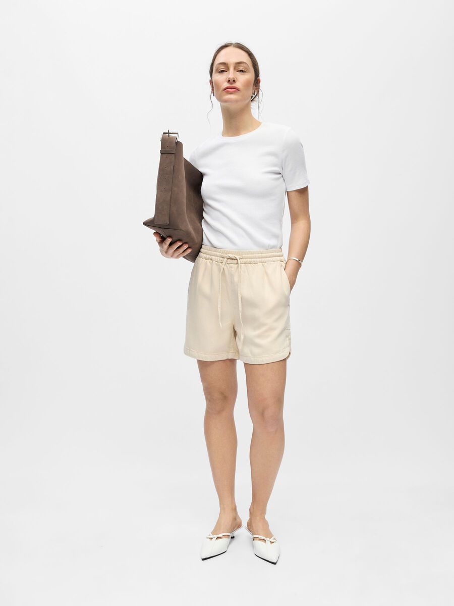 Carousel image - RELAXED DENIM SHORTS, Birch | 4