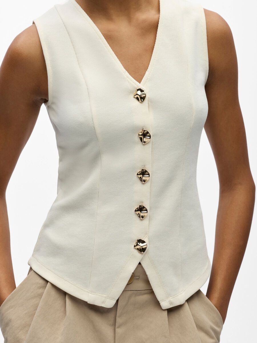 Carousel image - OBJECT COLLECTORS ITEM WAISTCOAT, Cloud Dancer | 5