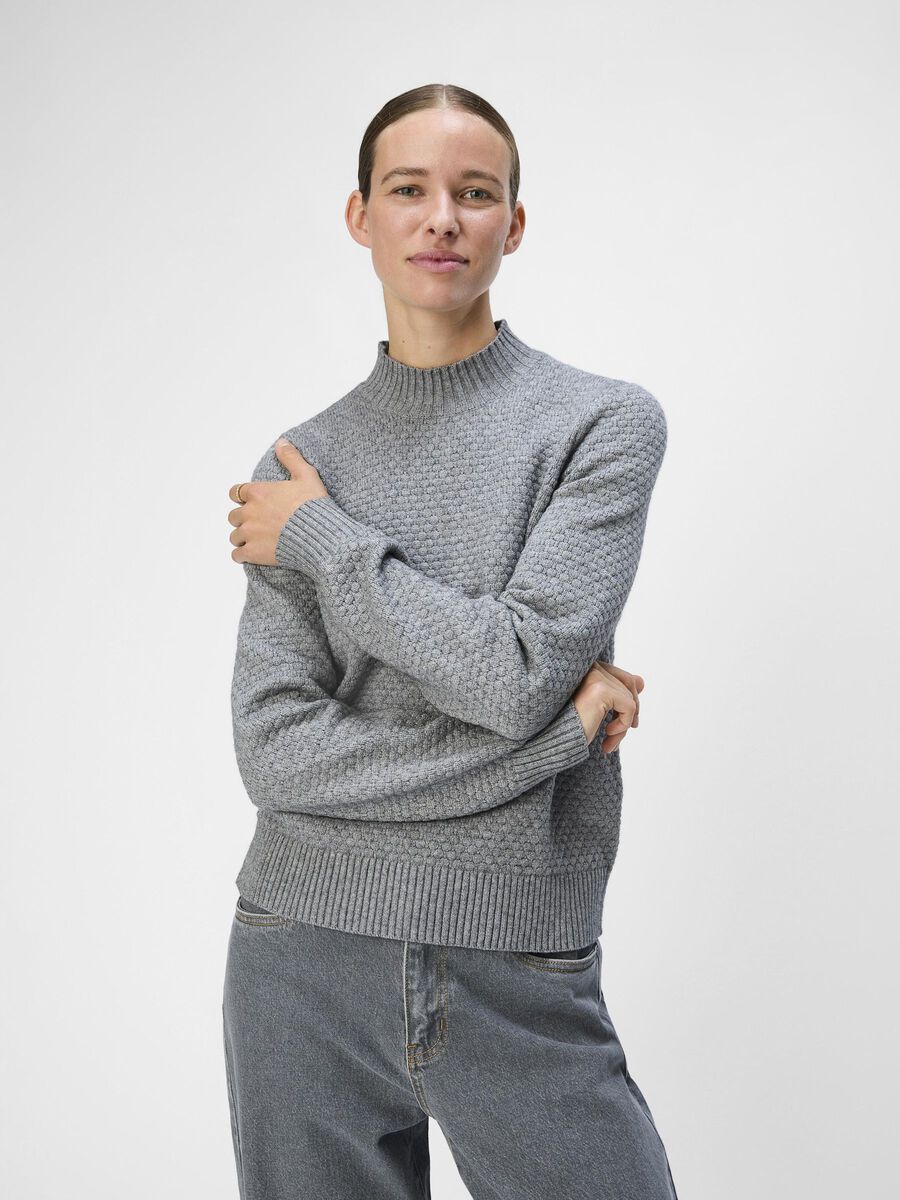 OBJECT PULLOVER, Medium Grey Melange, highres - 23044630_MediumGreyMelange_003.jpg
