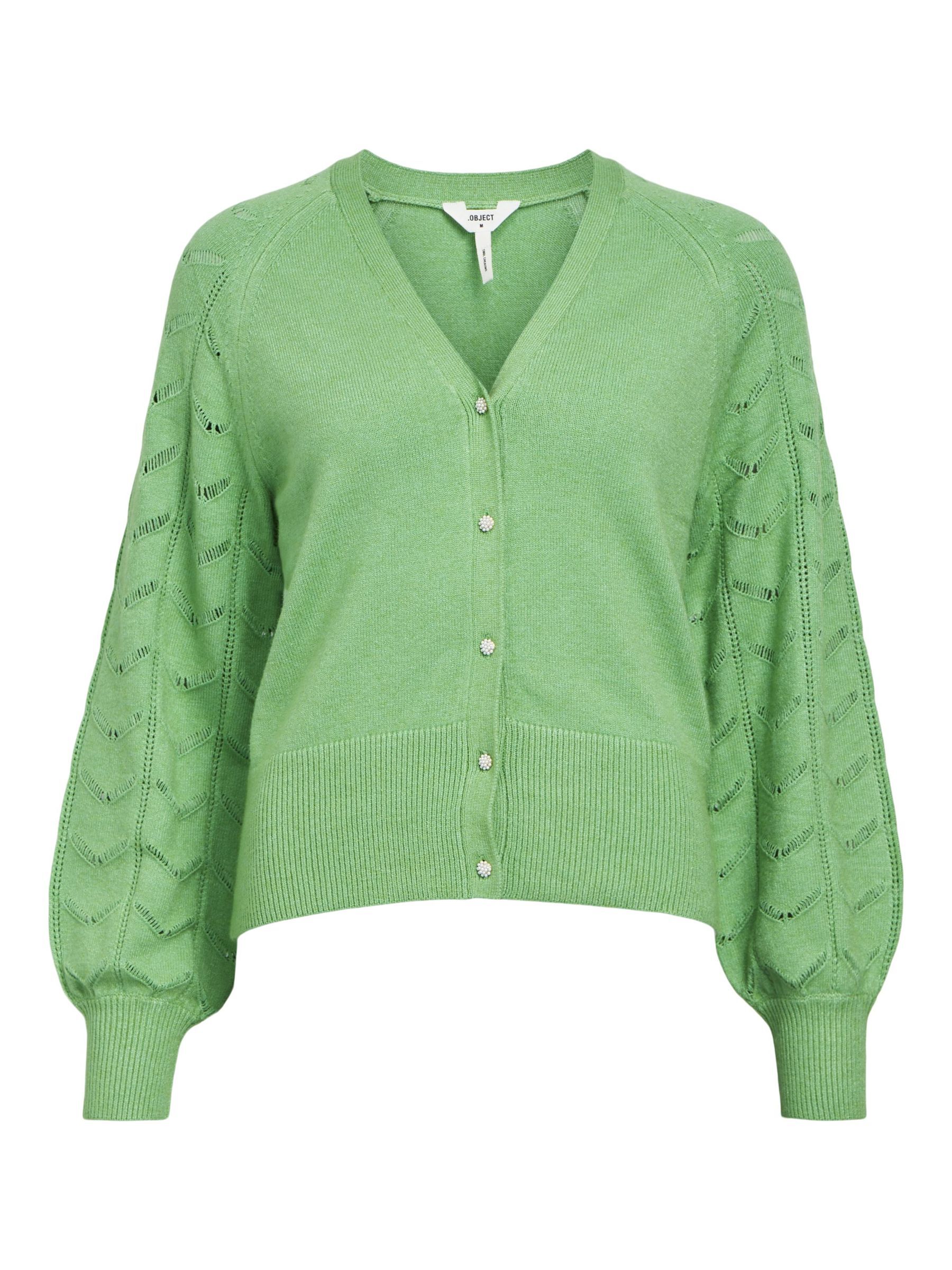 Fitted v neck cardigan top