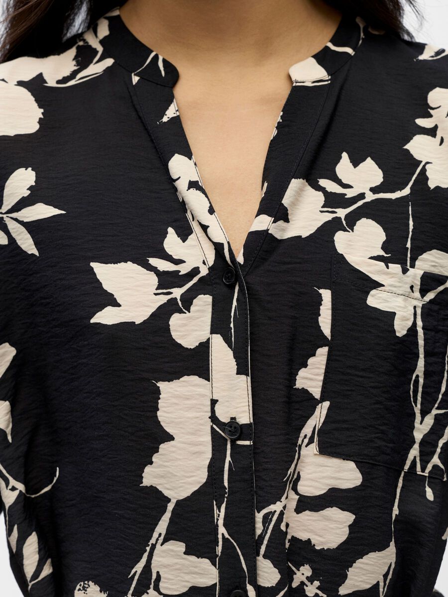 Carousel image - PRINT BLUSENKLEID, Black | 5