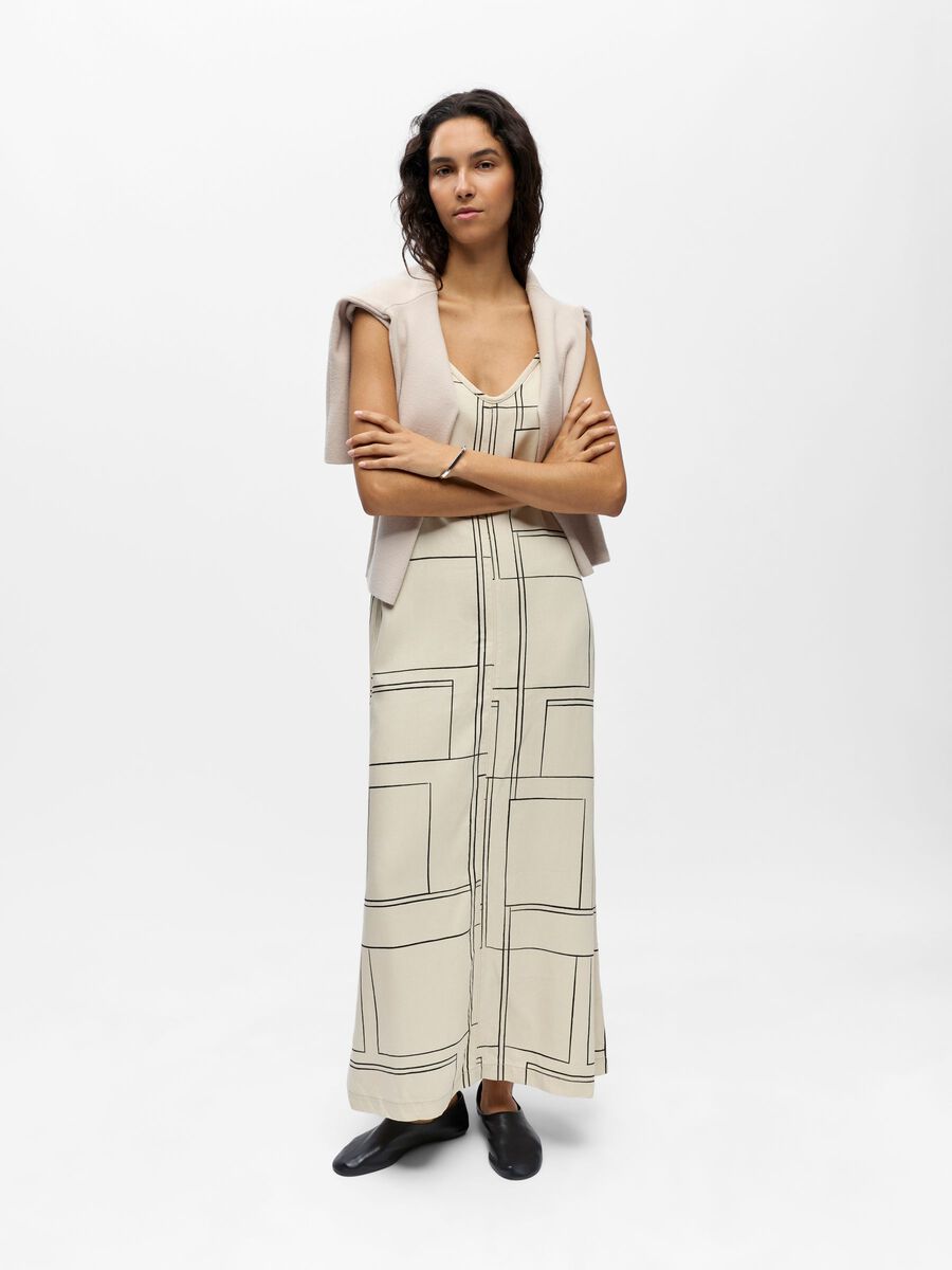 Carousel image - ABGESTEPPTES MAXIKLEID, Birch | 4