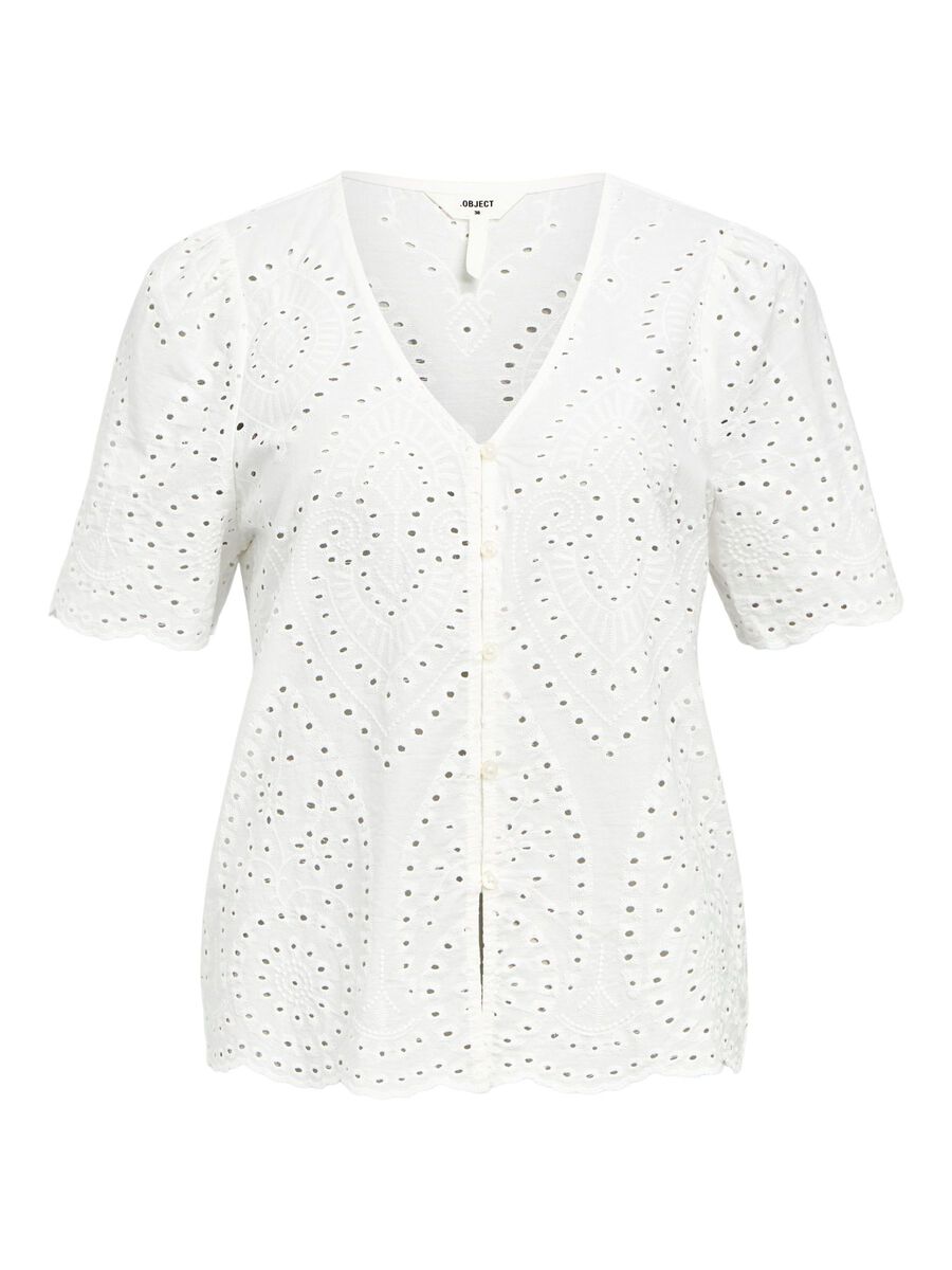 OBJECT BRODERIE ANGLAISE SKJORTE, Cloud Dancer, highres - 23046824_CloudDancer_001.jpg
