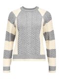 Product image thumbnail - CABLE KNIT JUMPER, Medium Grey Melange | 1