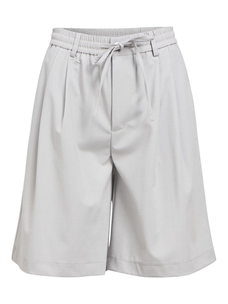 OBJECT HIGH WAISTED BERMUDA SHORTS, Light Grey Melange, highres - 23046313_LightGreyMelange_001.jpg