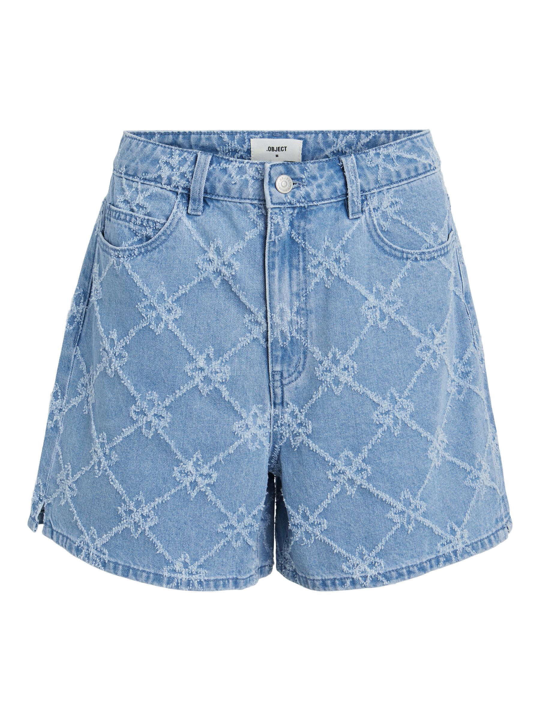 HIGH WAISTED DENIM SHORTS Blue .OBJECT CI UK