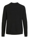 Object Collectors Item ROUND NECK KNITTED PULLOVER, Black, highres - 23030242_Black_002.jpg