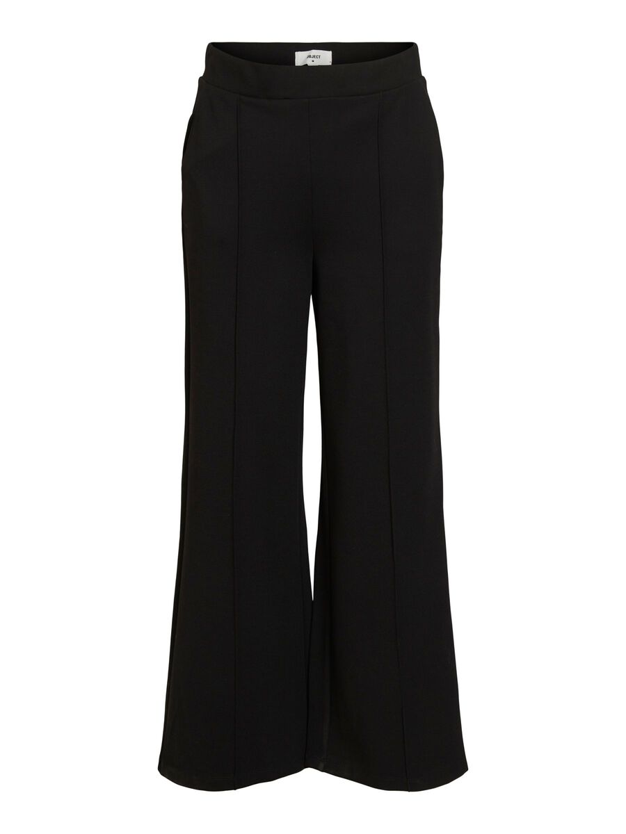Object Collectors Item CROPPED FLARED TROUSERS, Black, highres - 23038553_Black_001.jpg
