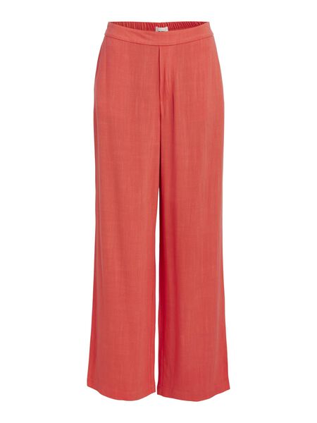 Object Collectors Item LINEN BLEND WIDE-LEG TROUSERS, Hot Coral, highres - 23040671_HotCoral_1026244_001.jpg