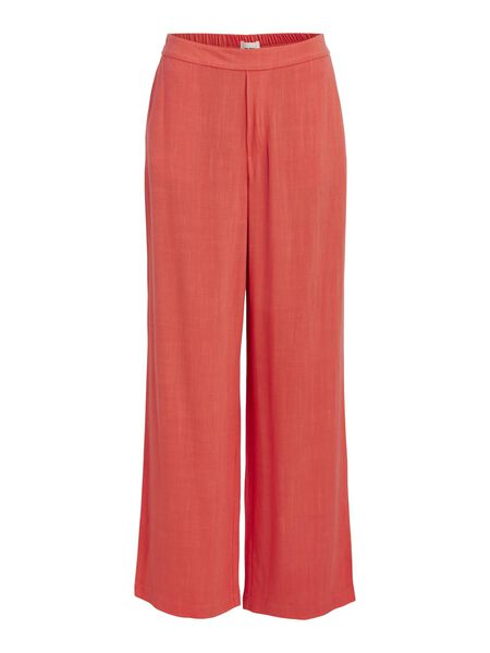 Object Collectors Item LINEN BLEND WIDE-LEG TROUSERS, Hot Coral, highres - 23040671_HotCoral_1026244_001.jpg