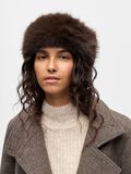Product image thumbnail - FAUX FUR HAT, Seal Brown | 2