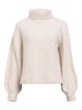 Product image thumbnail - COL MONTANT JUMPER, White Sand | 1