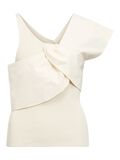 Product image thumbnail - ASYMMETRIC ONE-SHOULDER TOP, Birch | 1