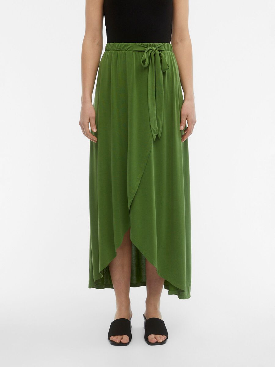 PapoeaNieuwGuinea Perforeren Verdeel WIKKELEFFECT MAXI ROK (Green) | Object Collectors Item®