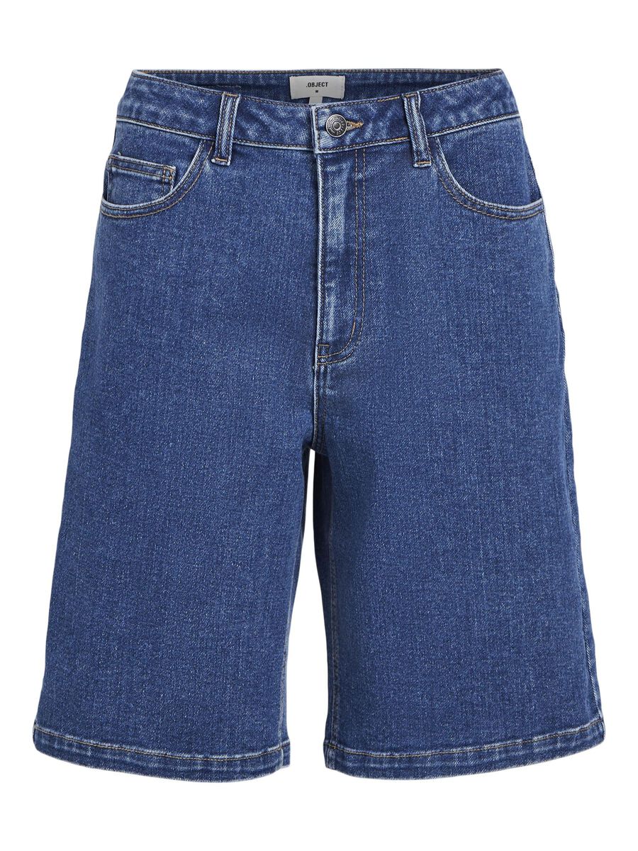 OBJECT LÅNG JEANSSHORTS, Medium Blue Denim, highres - 23044414_MediumBlueDenim_001.jpg