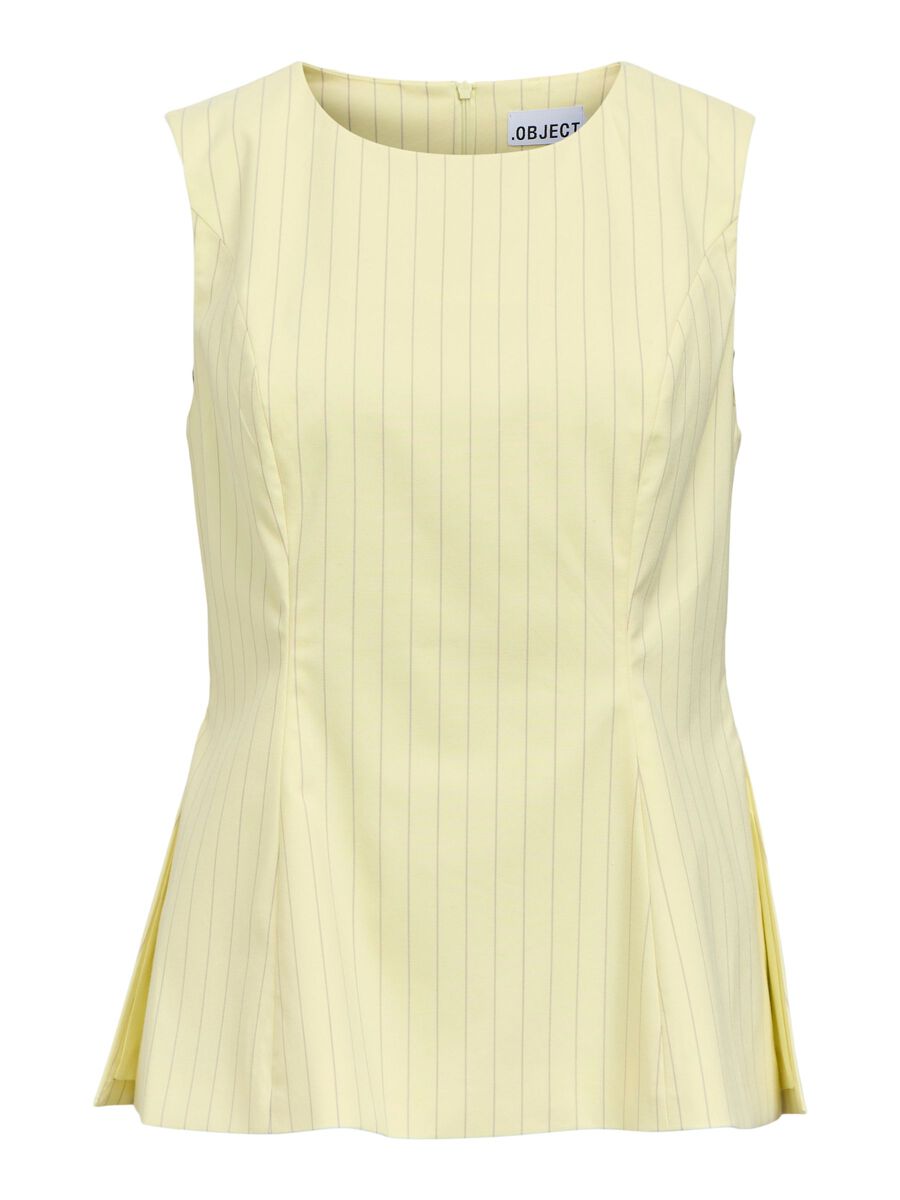 Product carousel image - PEPLUM TOP, Tender Yellow | 2