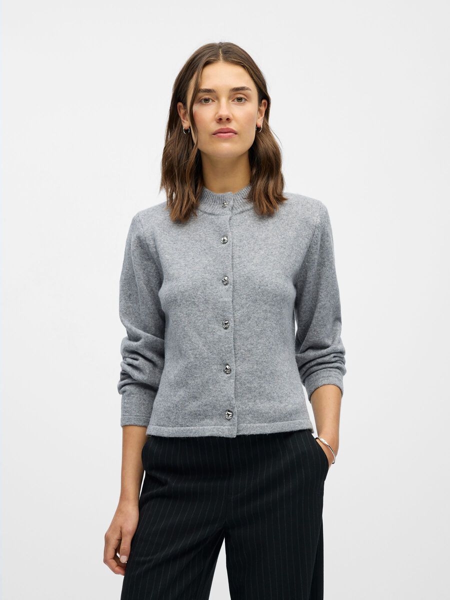 Product carousel image - STRICK STRICKJACKE, Medium Grey Melange | 1