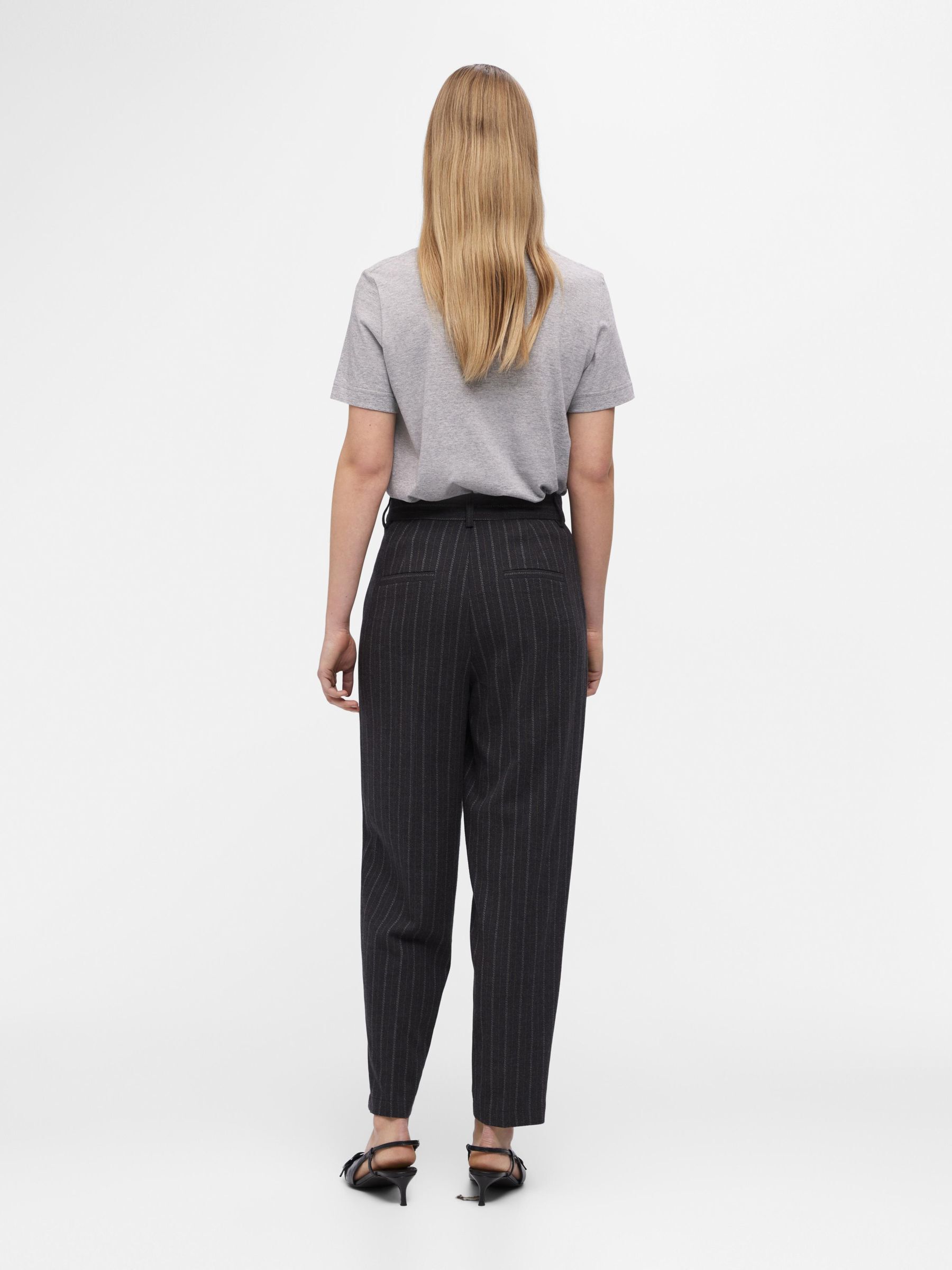 Dark grey cropped trousers store