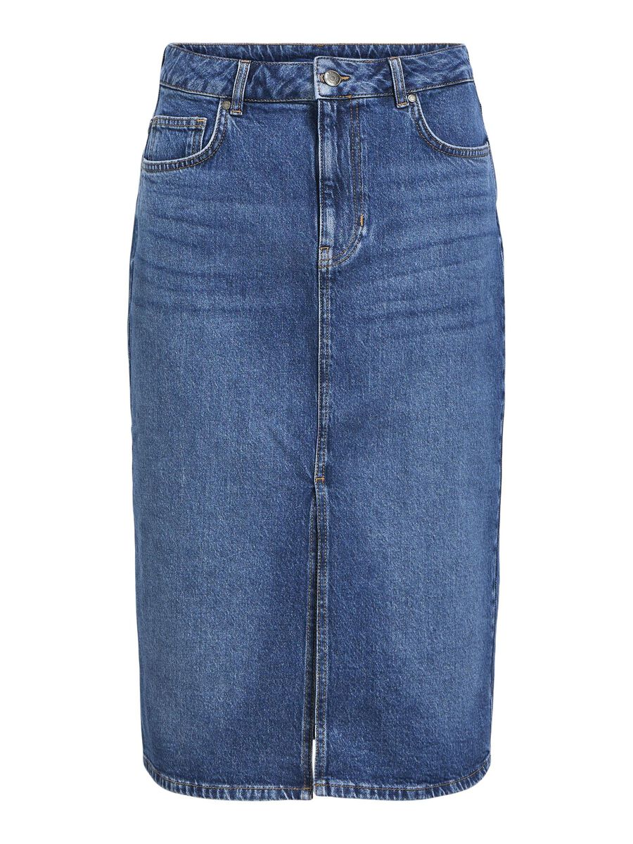 OBJECT EN DENIM JUPE MI-LONGUE, Medium Blue Denim, highres - 23044069_MediumBlueDenim_1161047_001.jpg