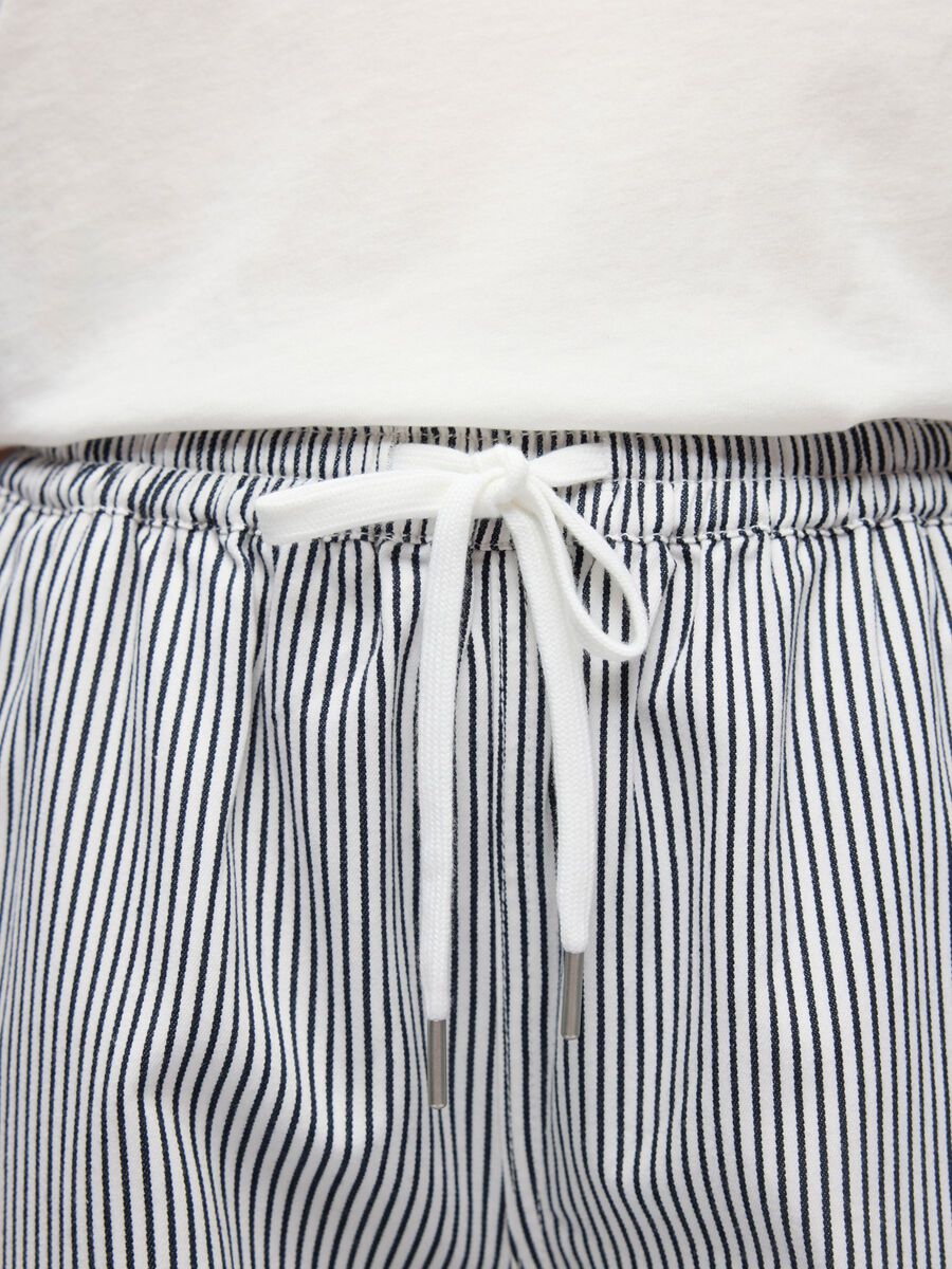 Carousel image - GESTREEPT WIDE-LEG BROEK, Cloud Dancer | 5