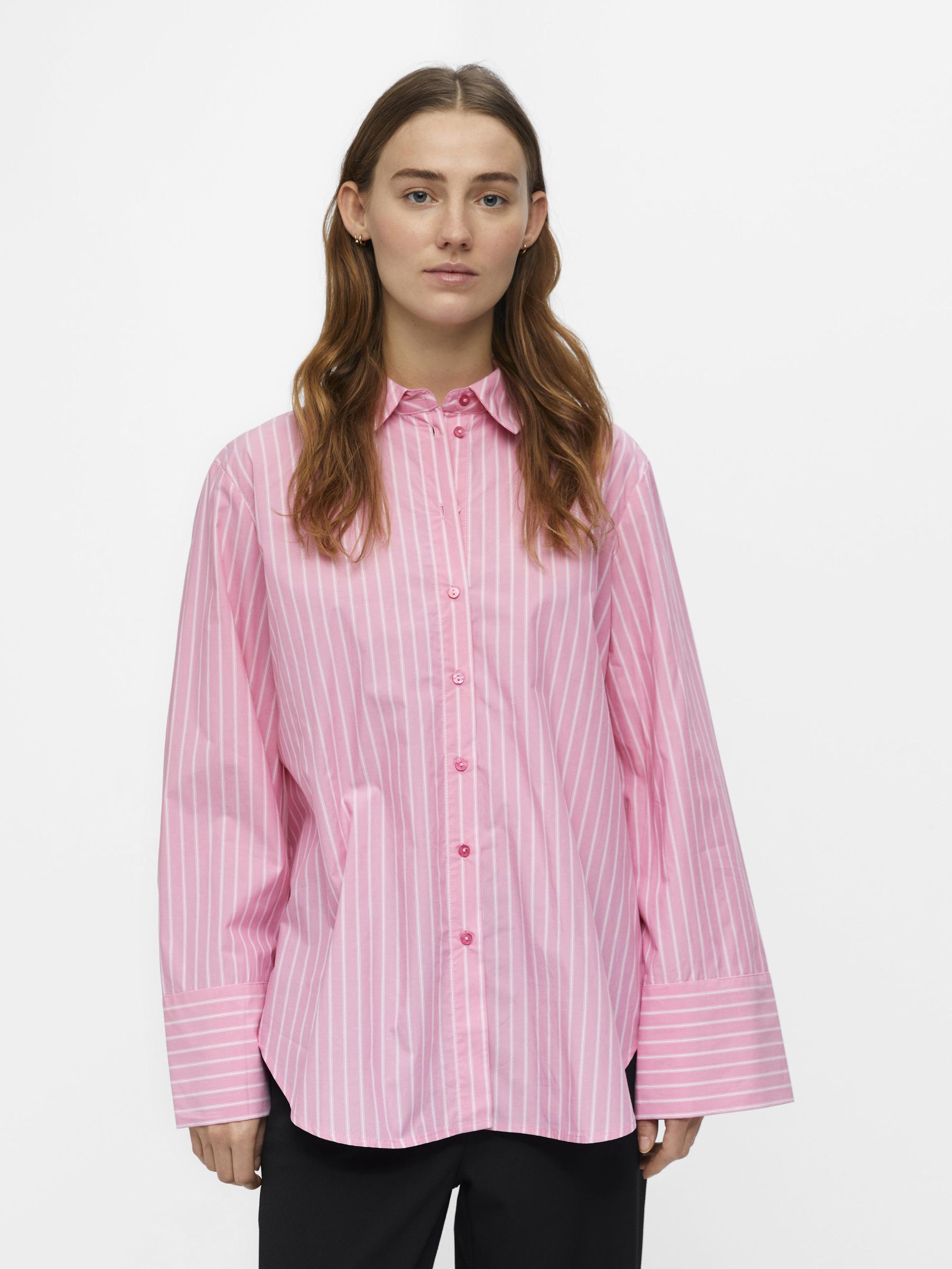 Striped top rose shirt