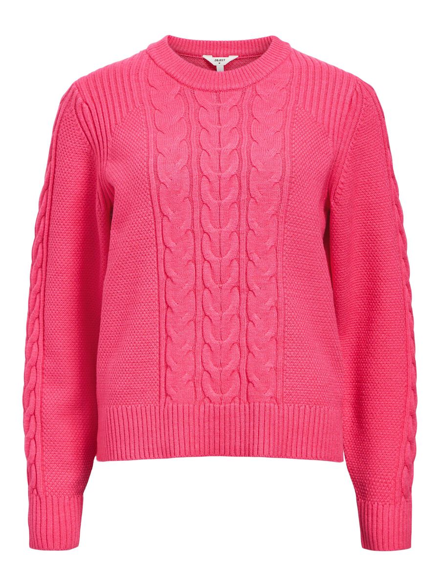 OBJECT KNITTED PULLOVER, Hot Pink, highres - 23044625_HotPink_1141791_001.jpg