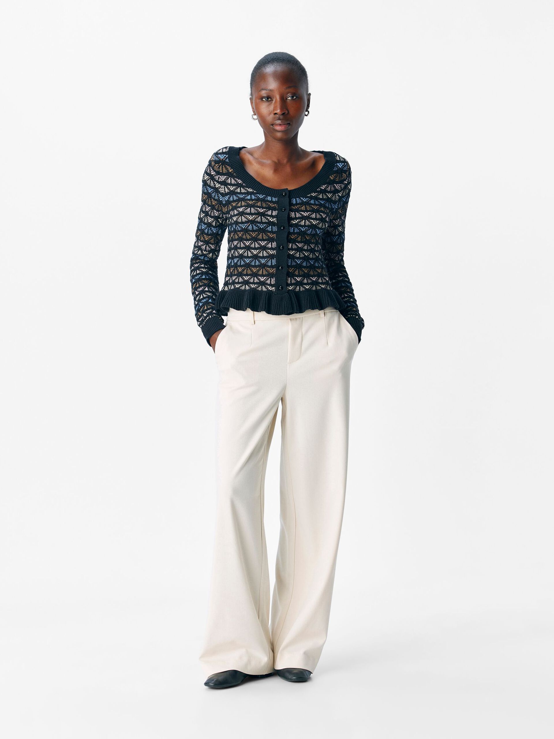 Carousel image - KNITTED CARDIGAN, Black | 4