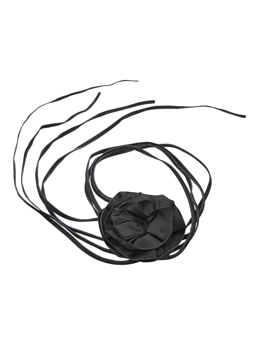 Object Collectors Item LEATHER ROSE ACCESSORY, Black, highres - 23044400_Black_001.jpg