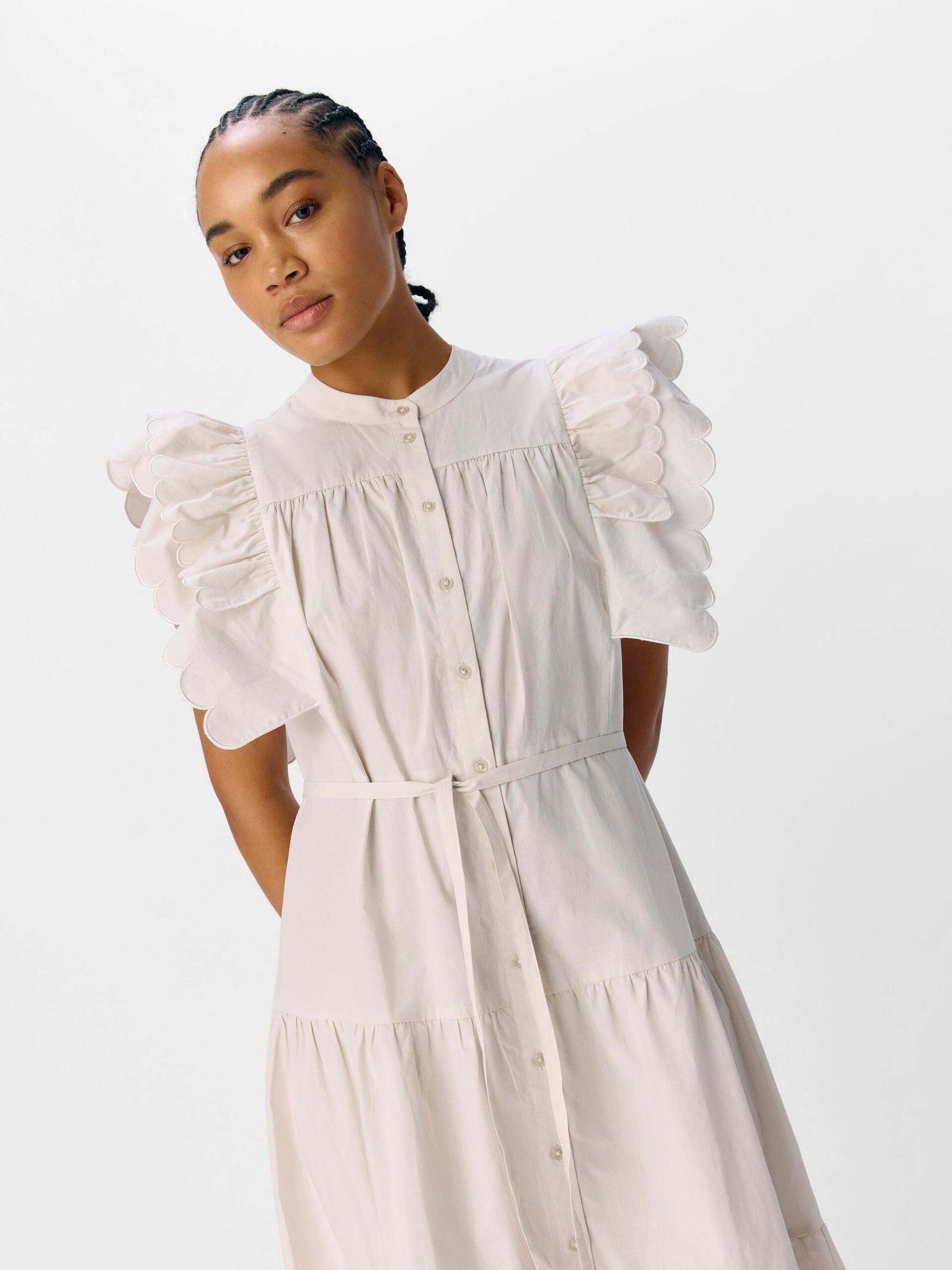 Carousel image - OBJHOPE MAXI DRESS, White Sand | 5