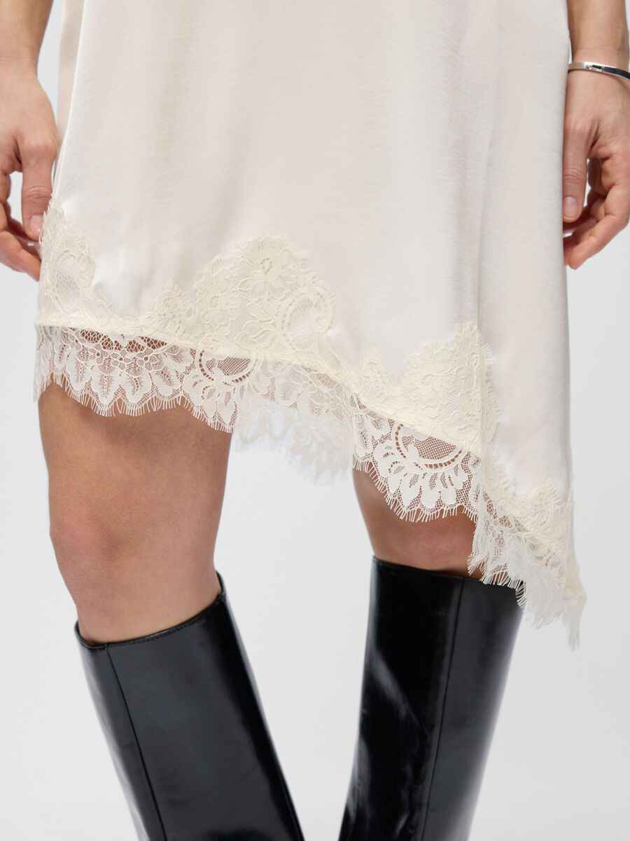 Carousel image - OBJECT COLLECTORS ITEM SLIP DRESS, Cloud Dancer | 5