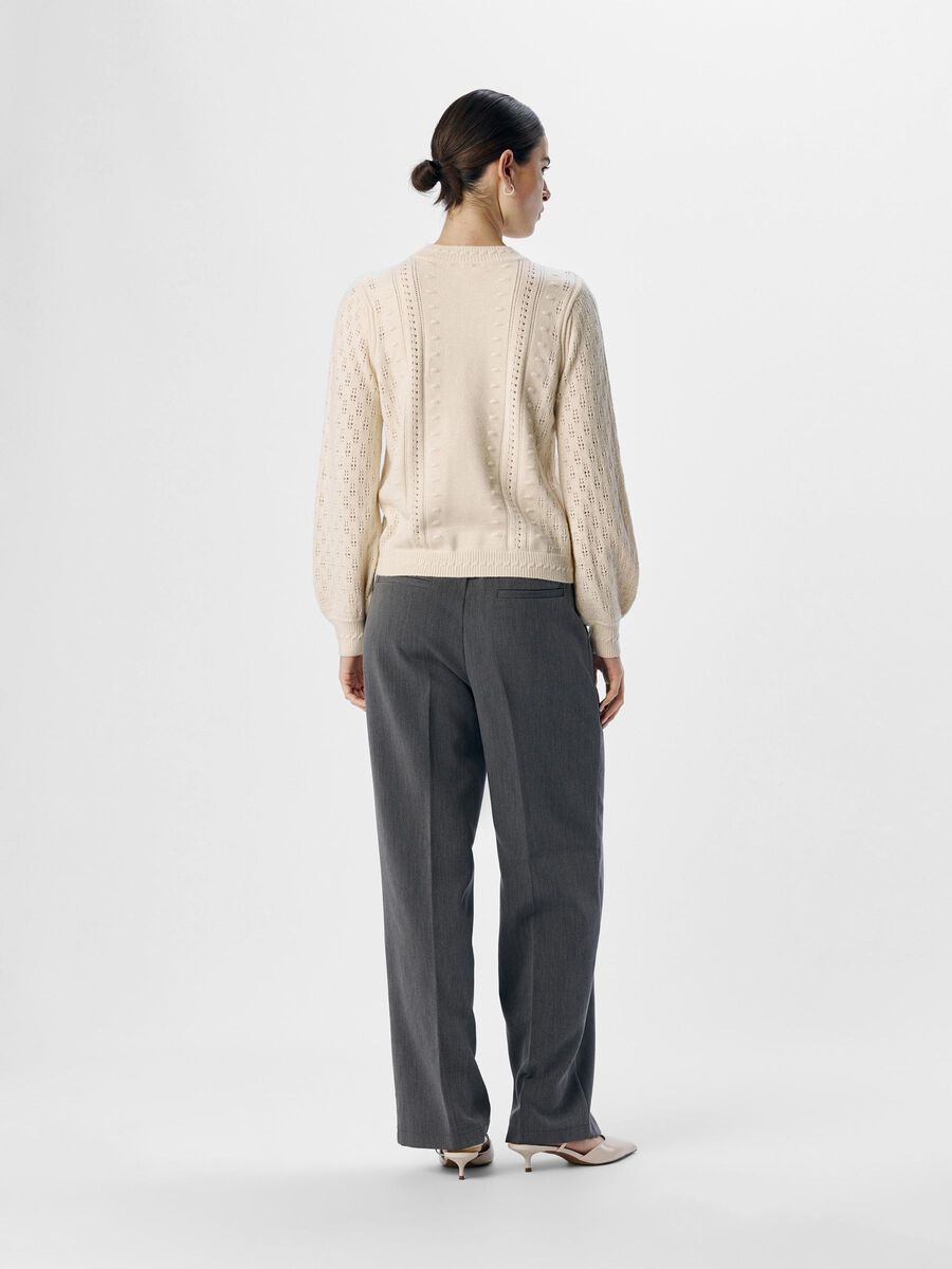 OBJECT GEMUSTERTER PULLOVER, Sandshell, highres - 23045726_Sandshell_1156763_004.jpg