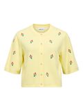 Product image thumbnail - OBJTHESS CARDIGAN, Lemon Meringue | 1