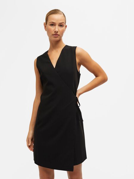Object Collectors Item SHORT WRAP DRESS, Black, highres - 23043295_Black_003.jpg