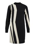 Product image thumbnail - OBJRAY KNITTED DRESS, Black | 1
