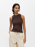 Product image thumbnail - RIBBET TOP, Seal Brown | 2