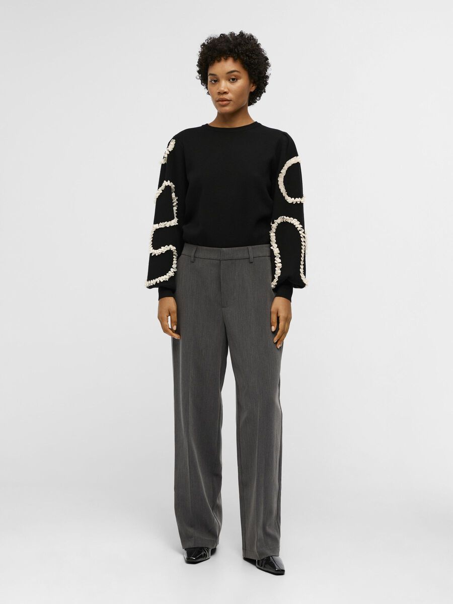 Carousel image - OBJSIGRID BROEK, Medium Grey Melange | 4