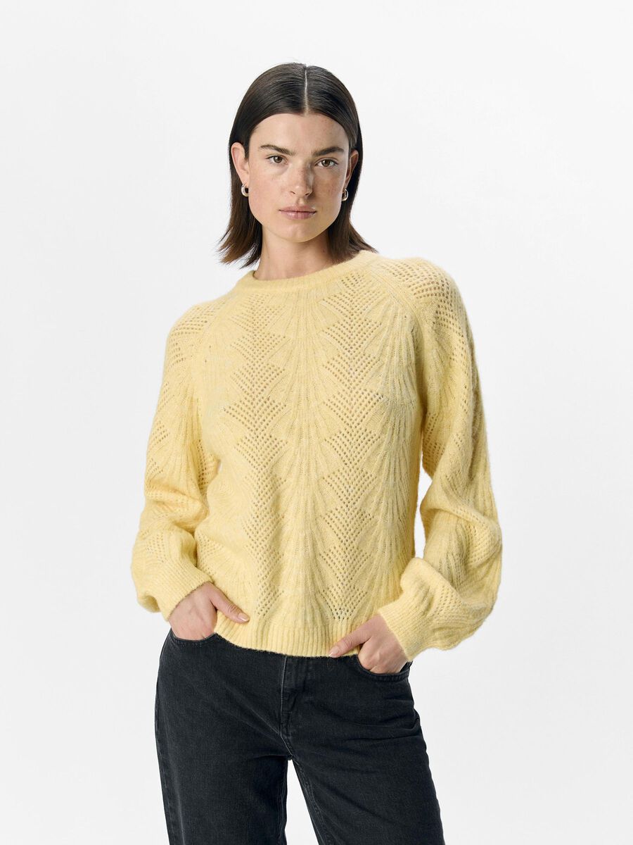 OBJECT STRIKKET PULLOVER, Daffodil, highres - 23044646_Daffodil_1123569_003.jpg
