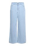 Product image thumbnail - STRIPED WIDE JEANS, Light Blue Denim | 1