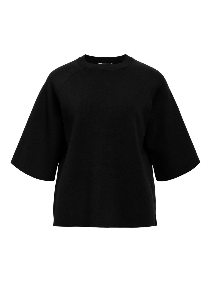 Carousel image - KNITTED TOP, Black | 1
