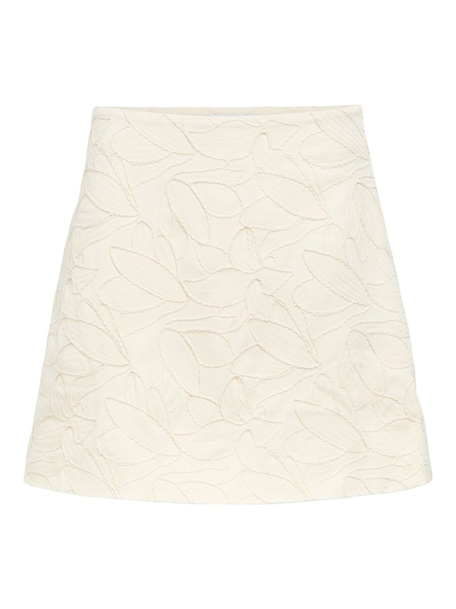 Product carousel image - TEXTURED MINI SKIRT, White Sand | 2